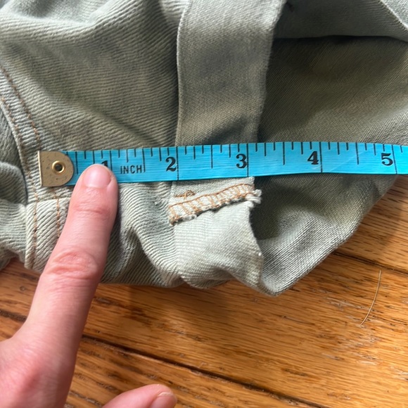 Vintage Light Green Jean Shorts - Picture 7 of 8